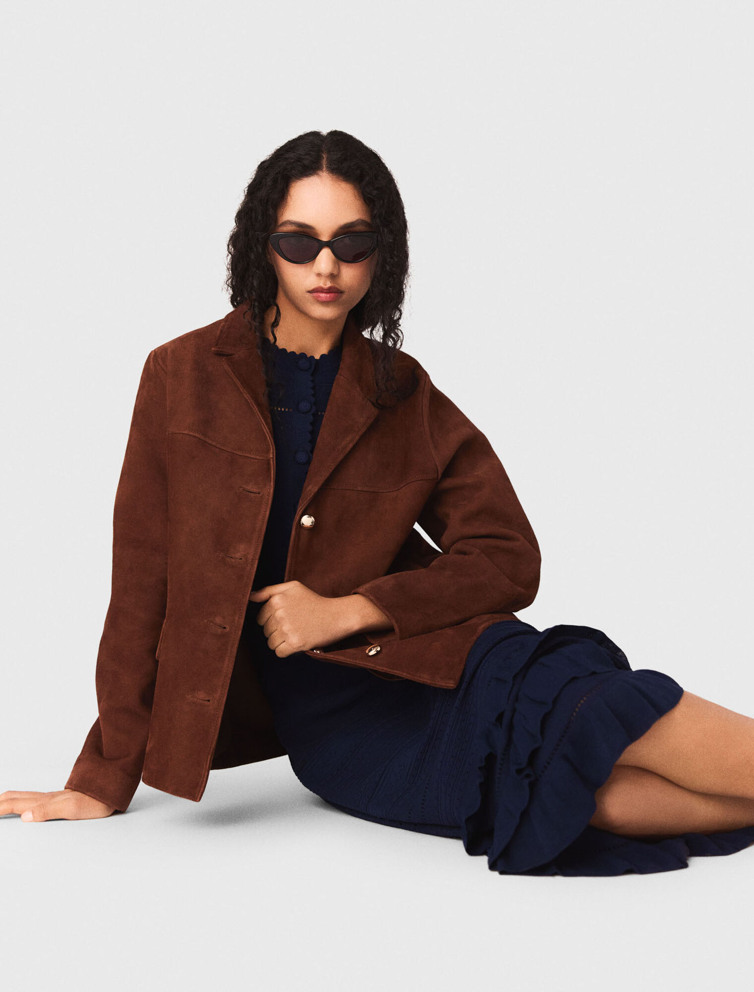 Veste en su&eacute;de