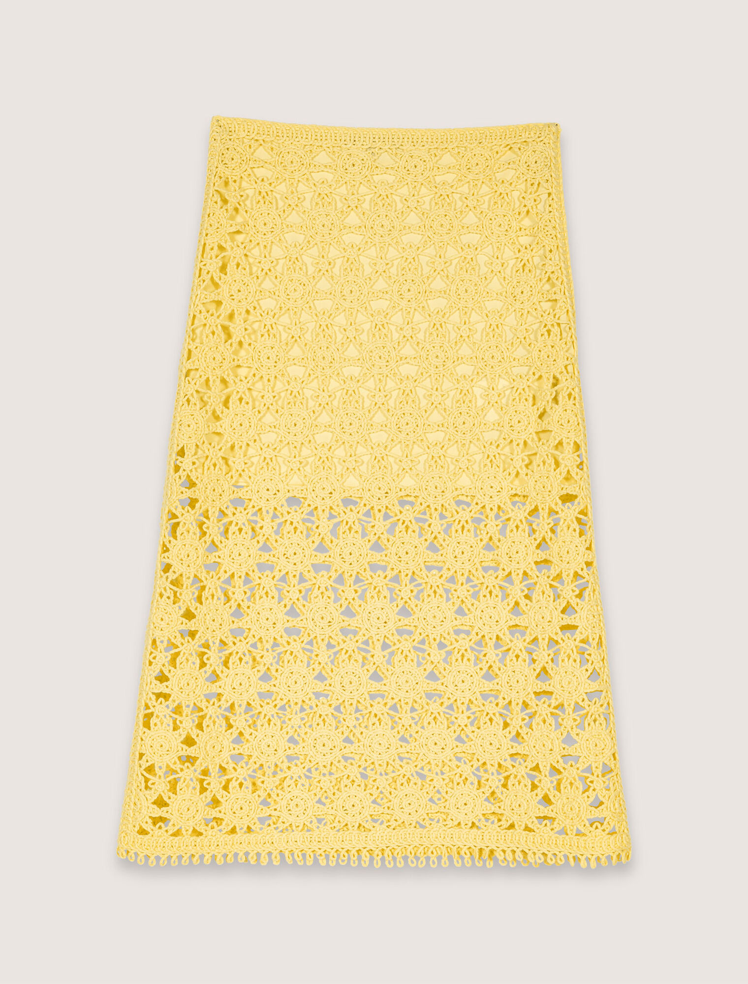 Jupe longue en crochet