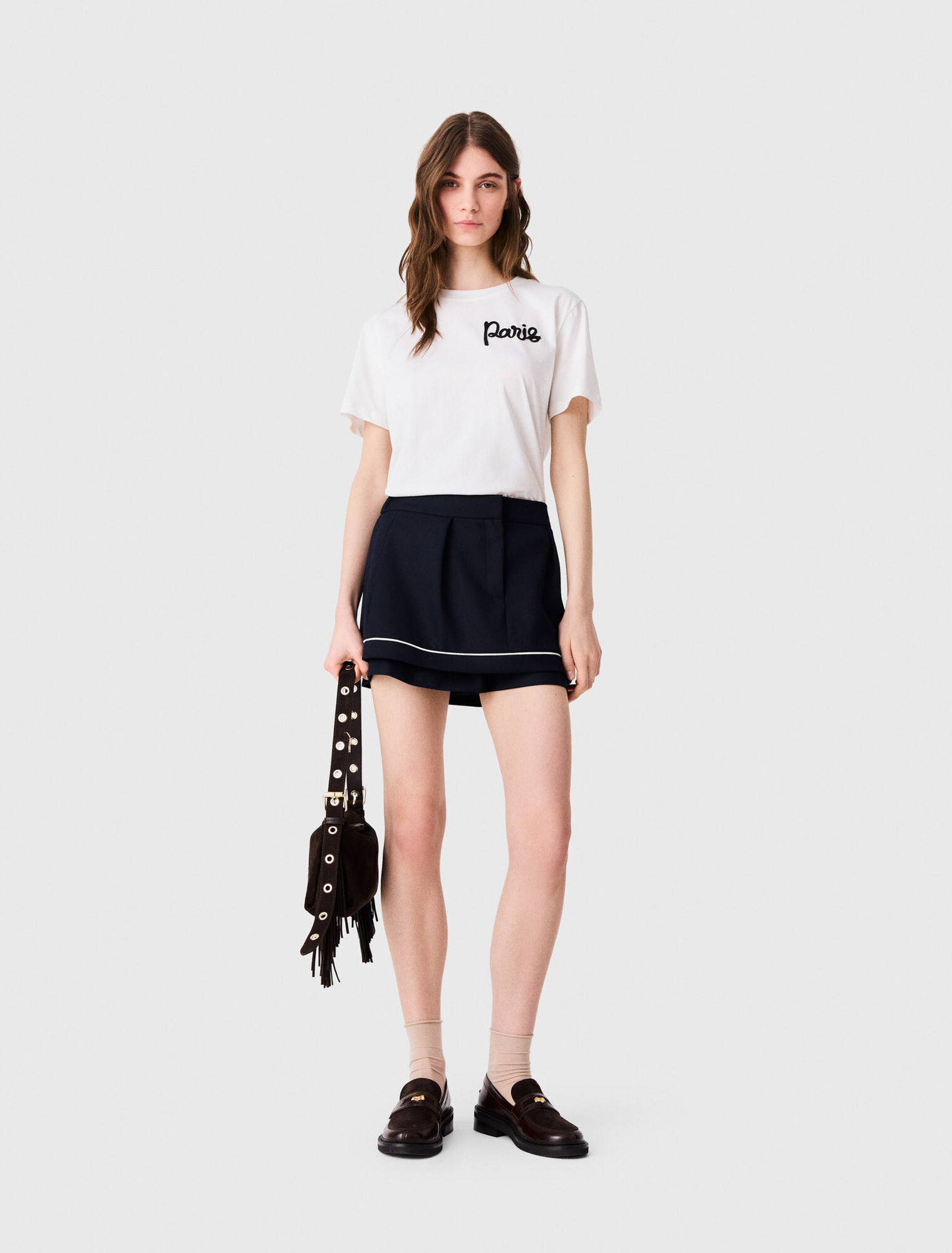 Tee shirt avec logo Paris brod&eacute;