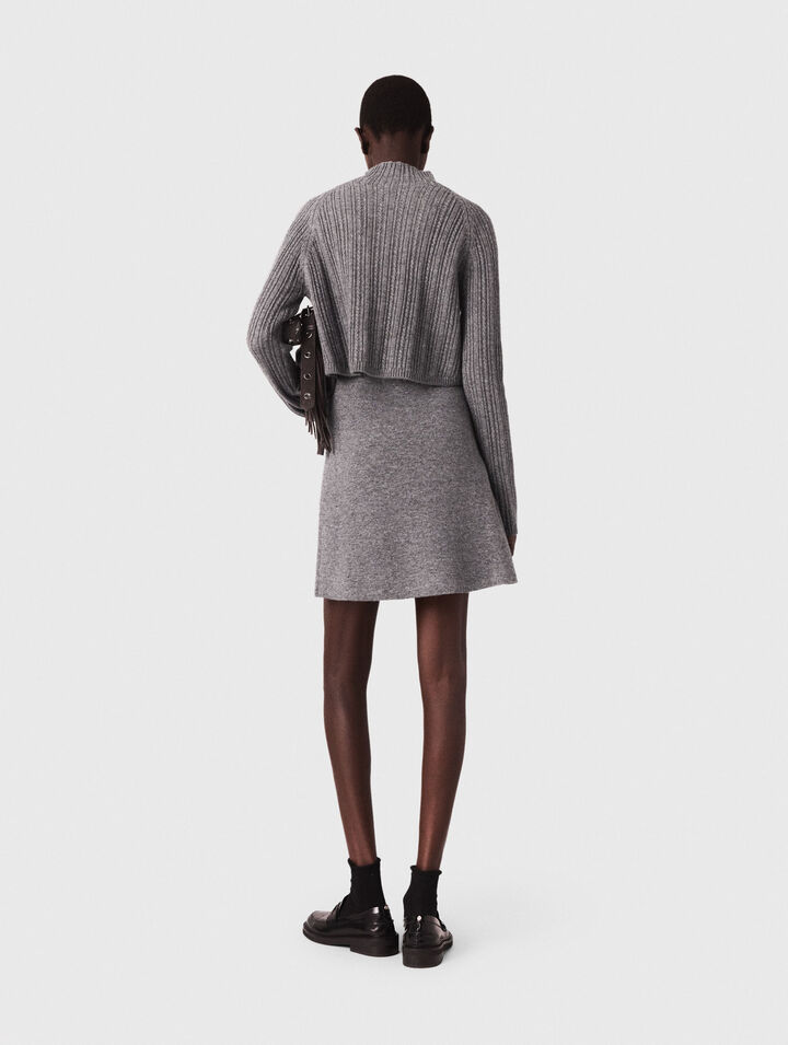 Robe en maille avec pull amovible 