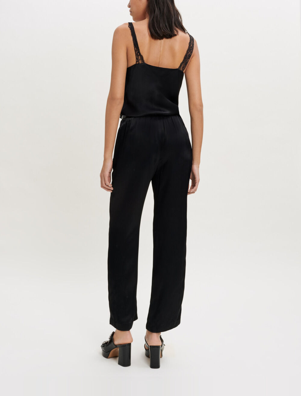 Maje black jumpsuit shop