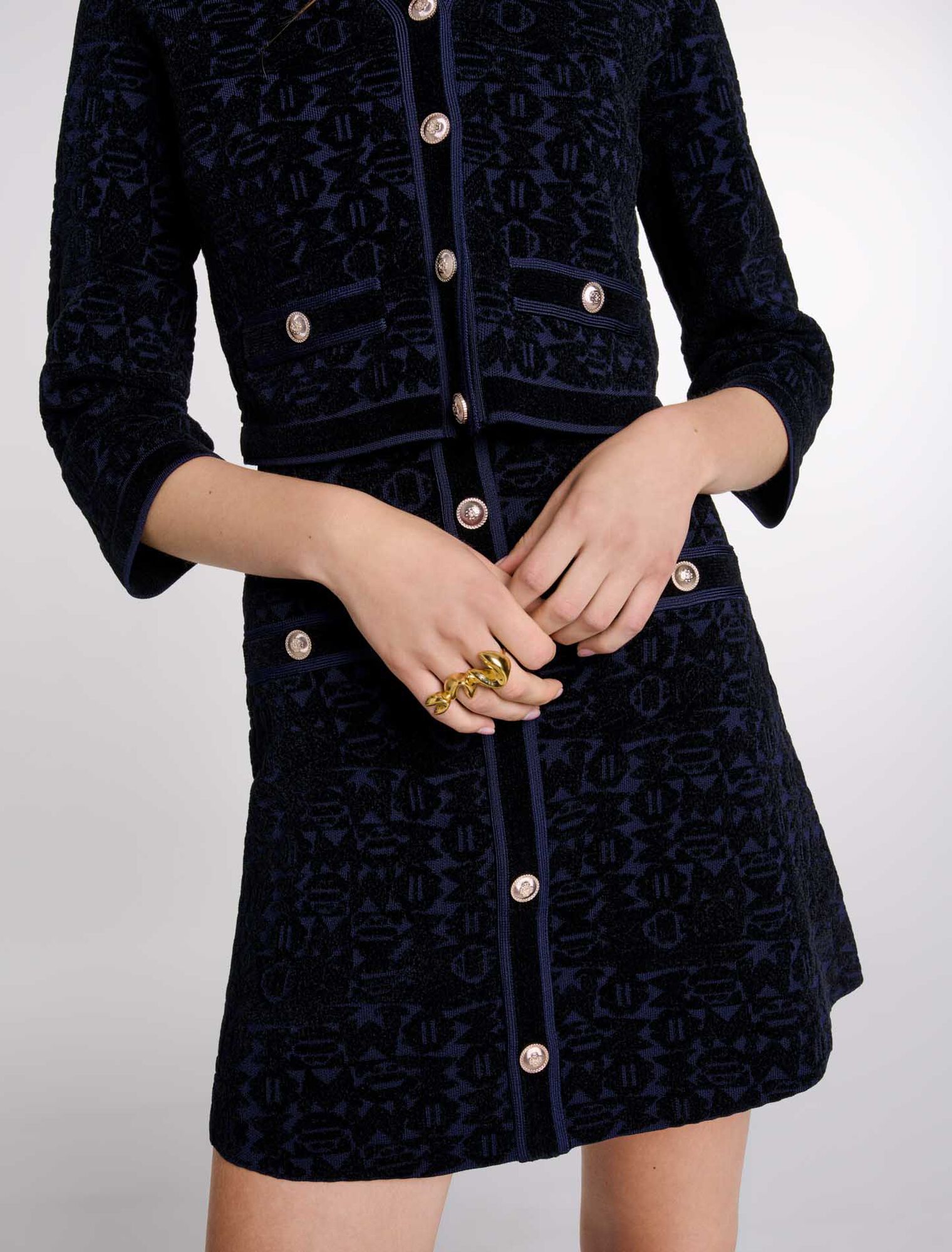 Robe 2-en-1 en maille velours