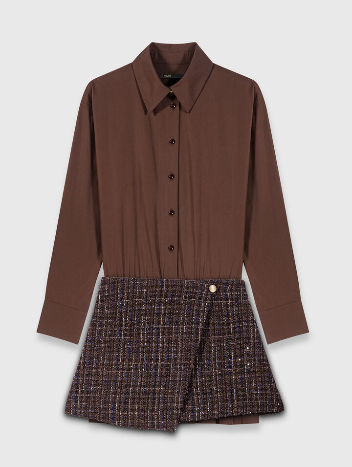 Robe courte deux-en-un