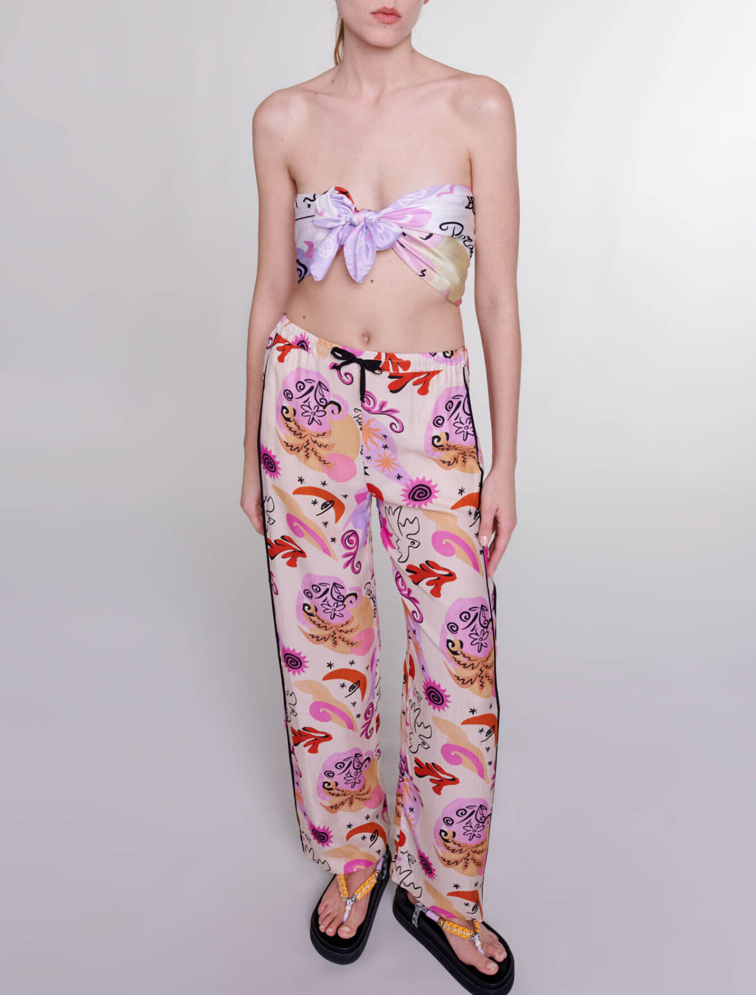 Pantalon en soie