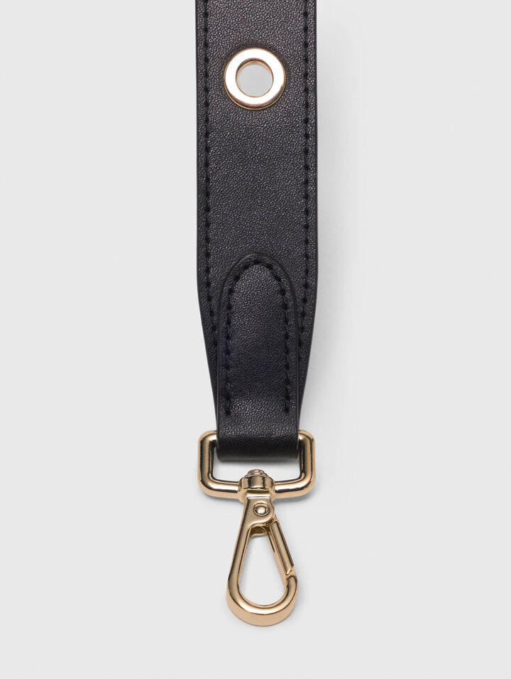 Bandoulière en cuir à œillets