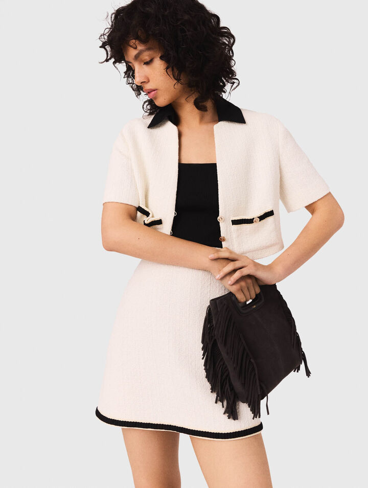 Robe 2-en-1 en tweed