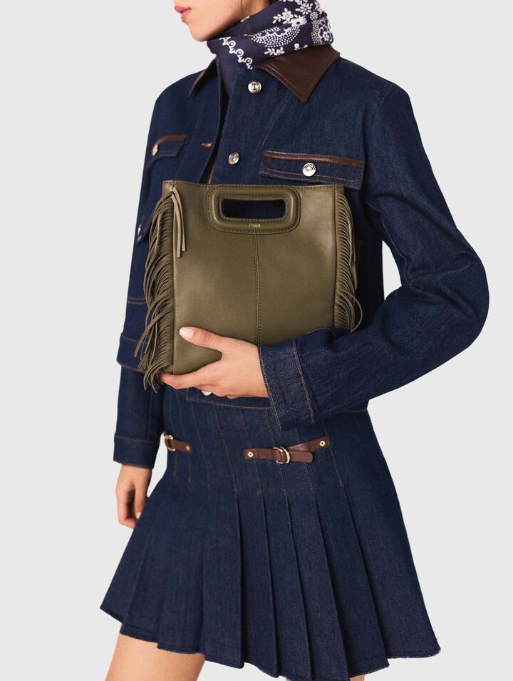 Jupe courte en denim avec doublure