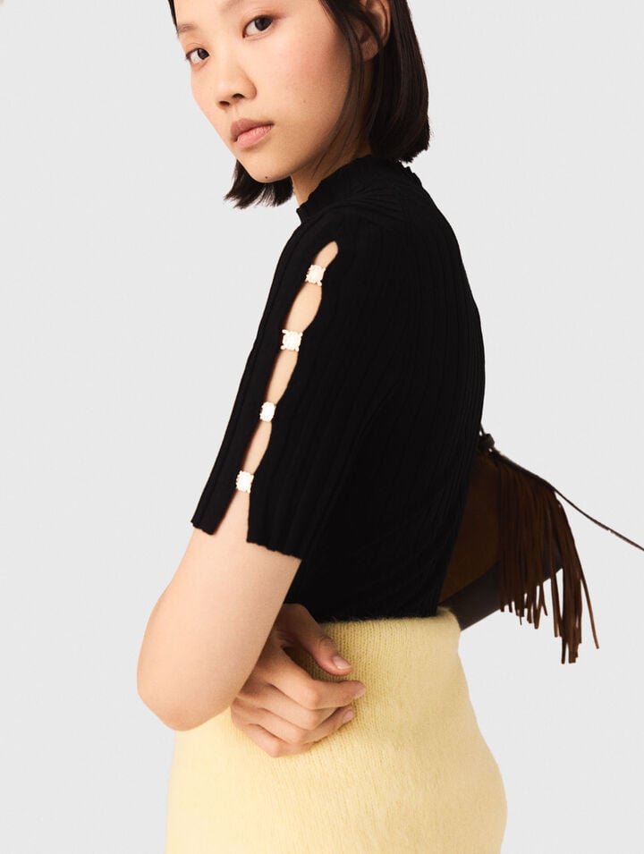 Robe courte en maille