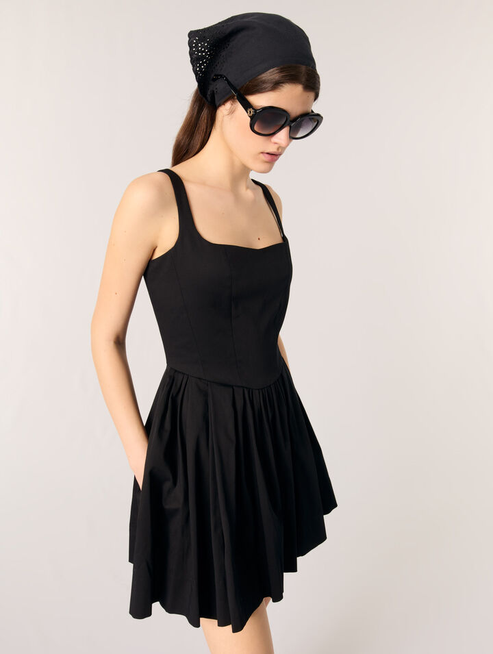 Robe courte en coton