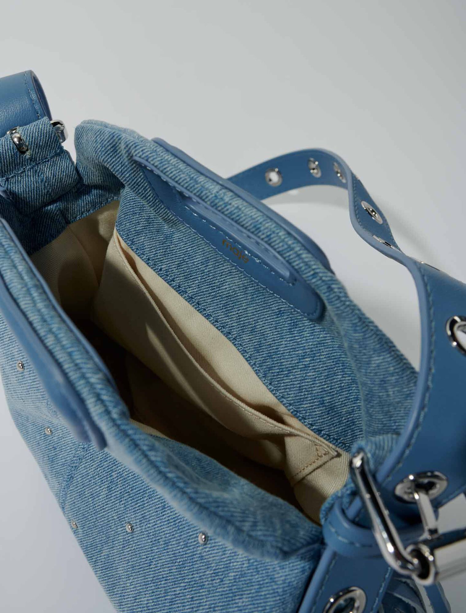 Sac Miss M Mini denim à studs