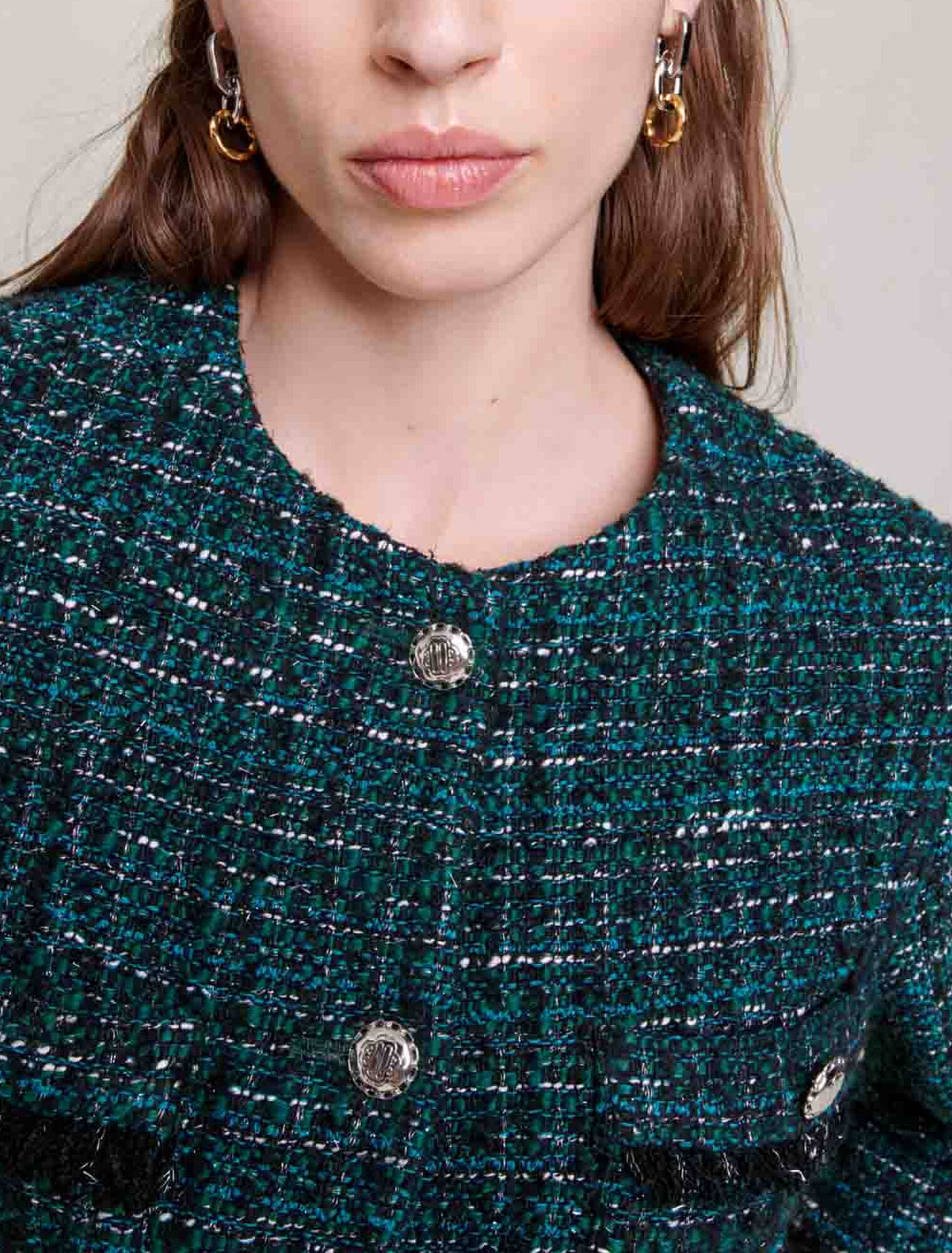 Veste courte en tweed
