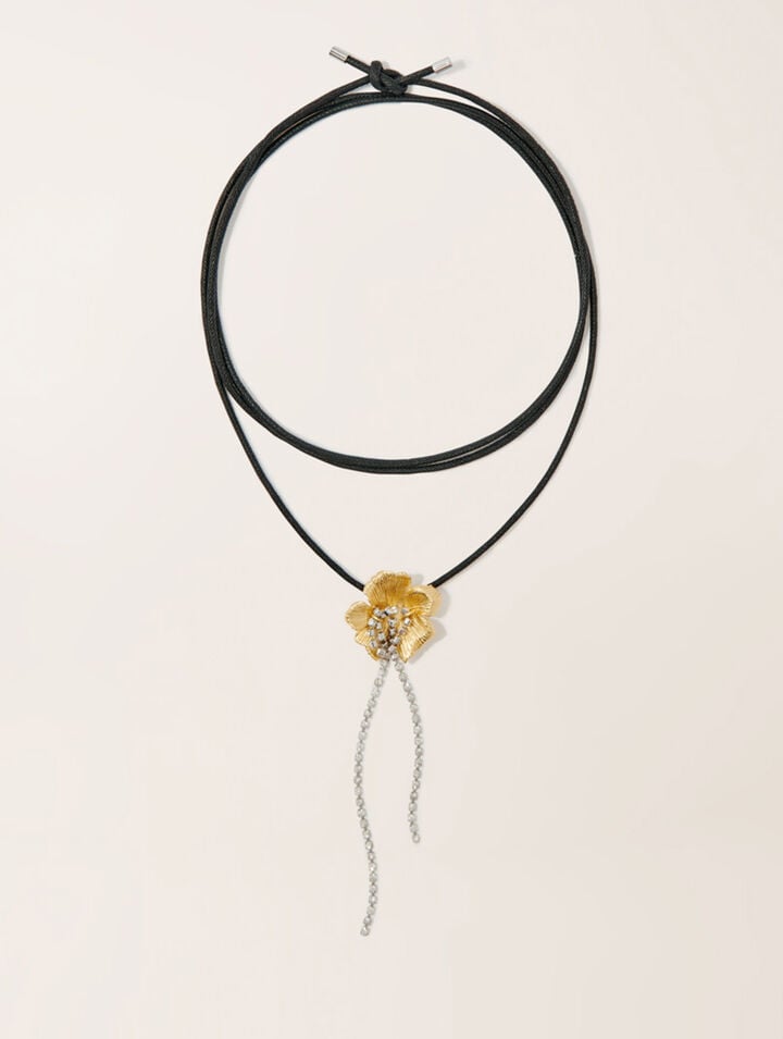 Collier ras de cou fleur