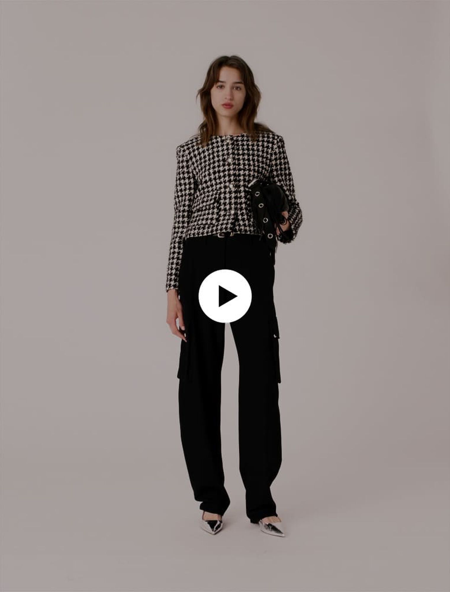Veste courte en tweed