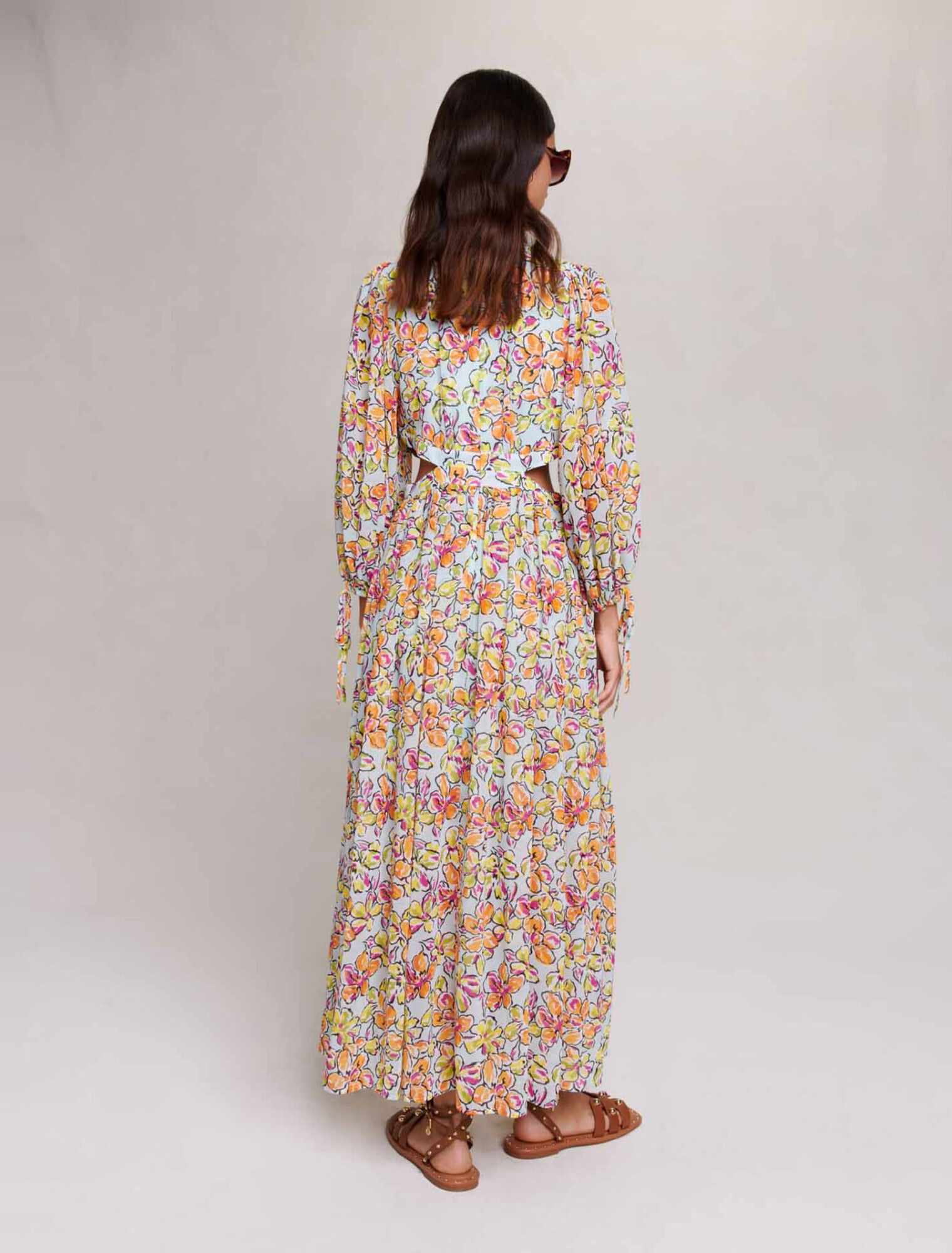 Robe longue imprimée