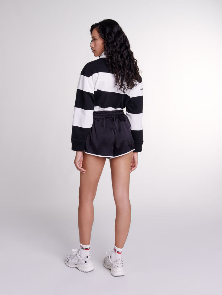 Short en satin