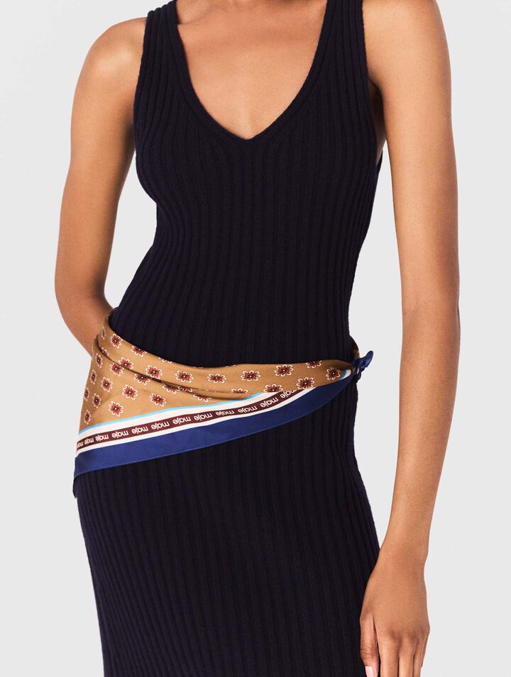Robe en maille avec pull amovible