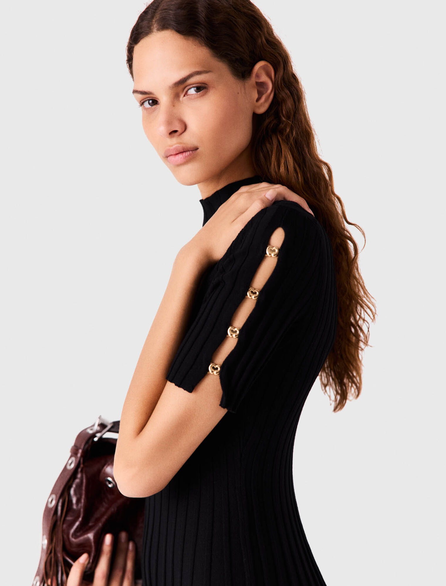 Robe courte en maille