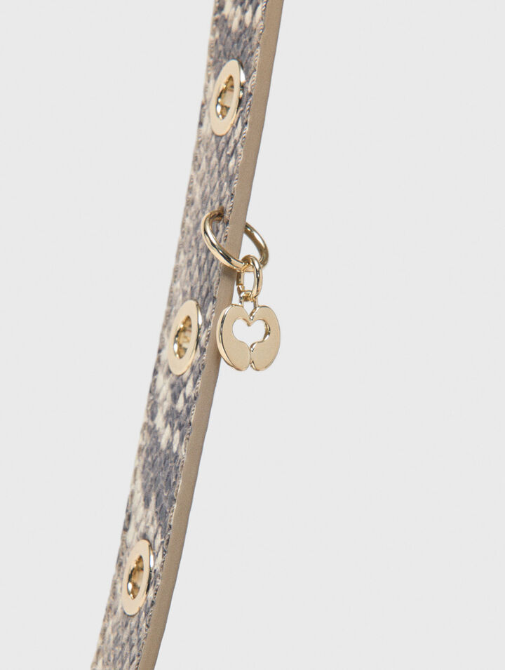 Sac Miss M mini emboss&eacute; python