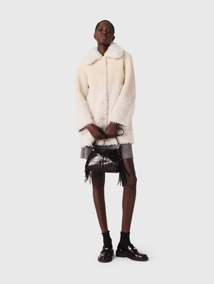 Sac Miss M mini en cuir usé