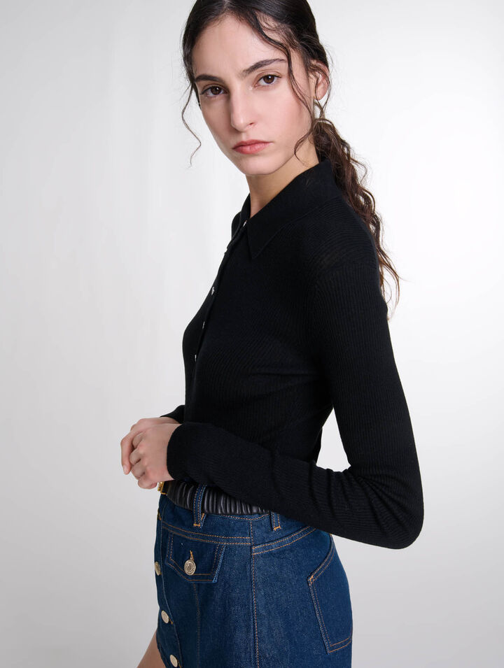 Body en laine et soie