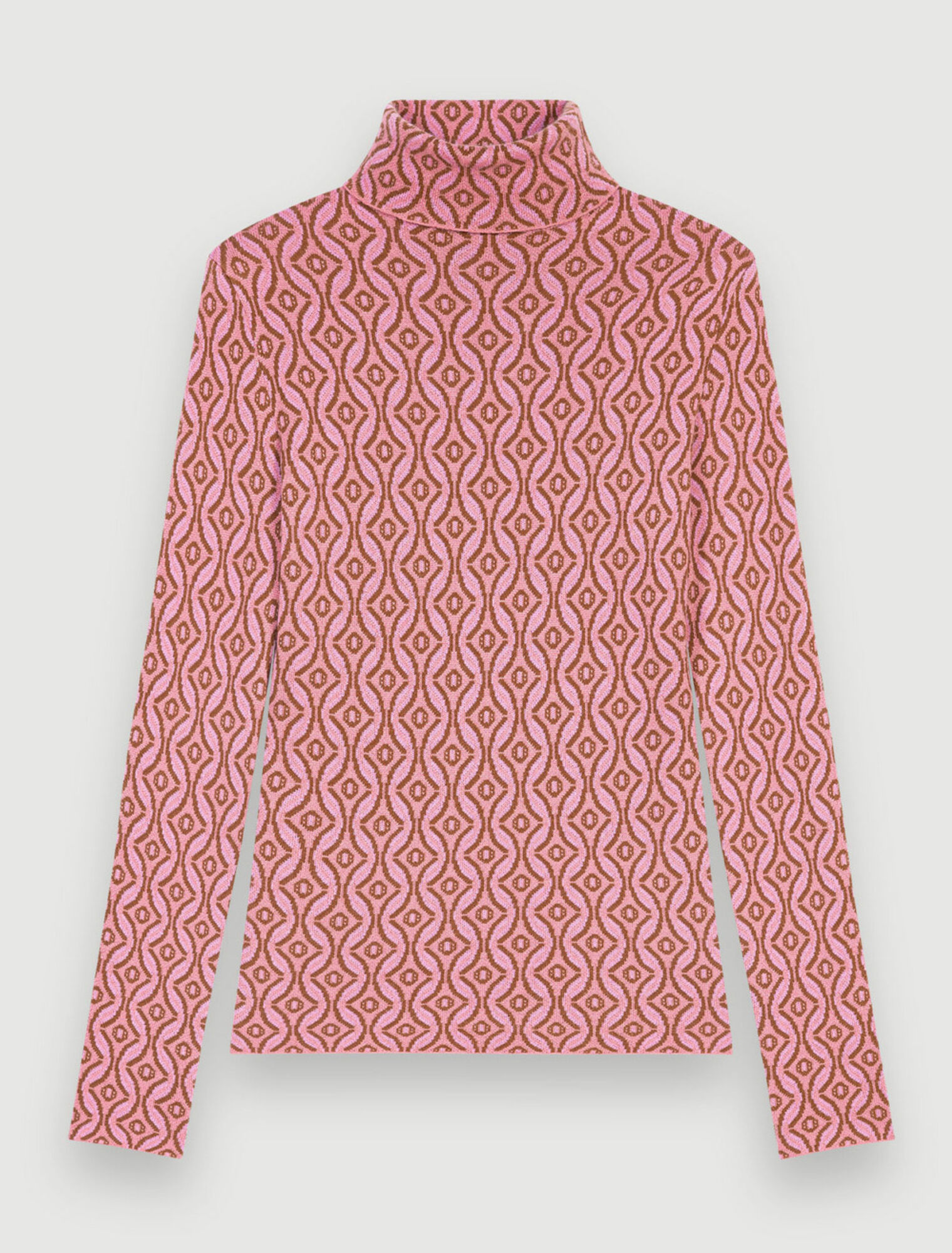 Pull ajusté en jacquard Clover Maje