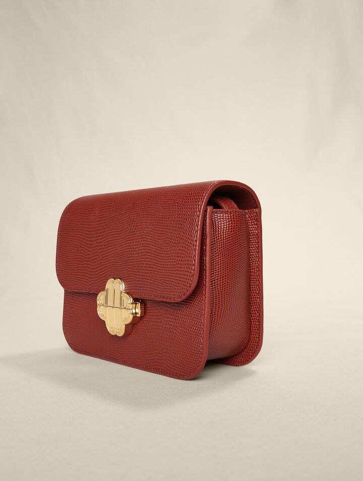 Sac Clover en cuir effet lézard