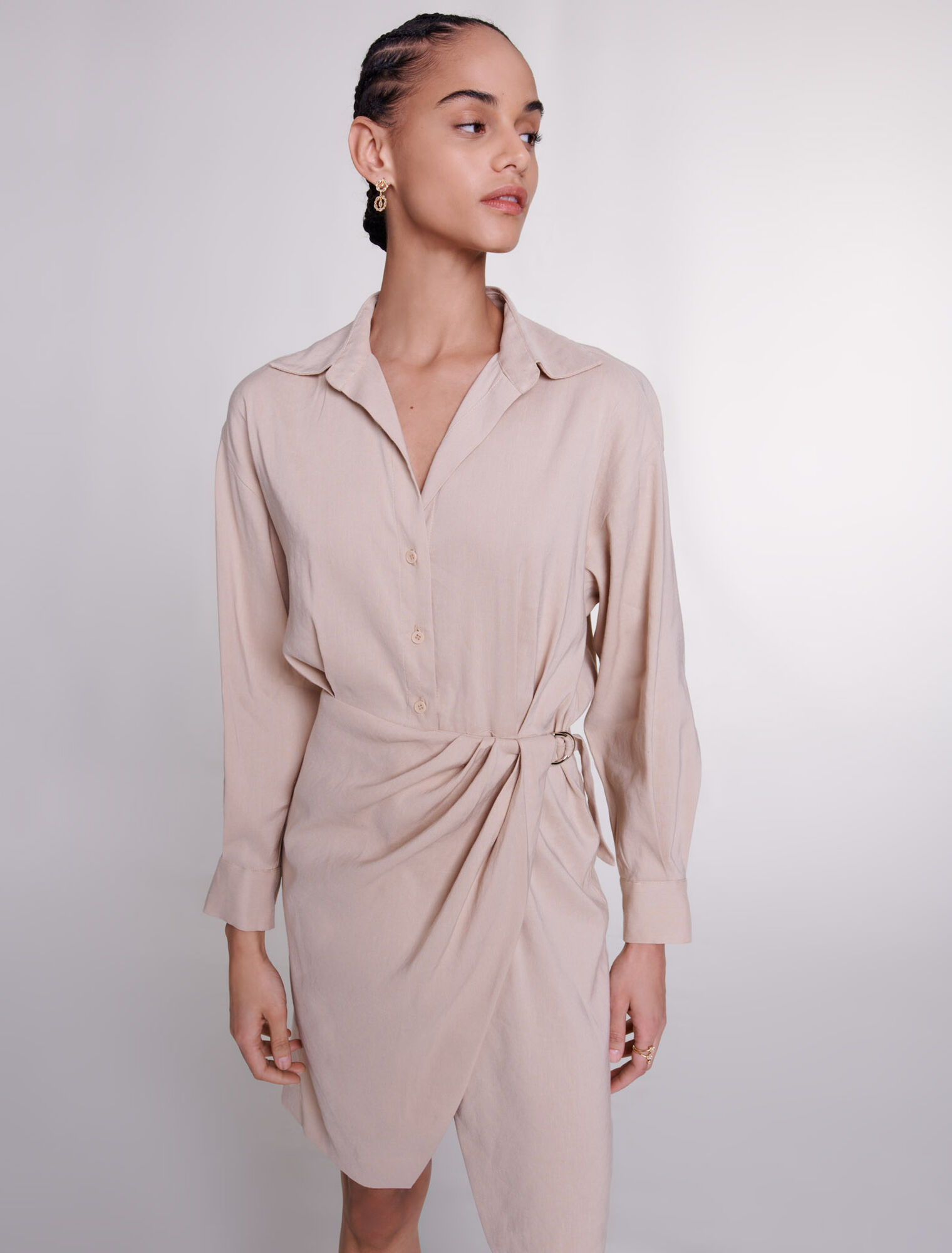 Robe midi en lin