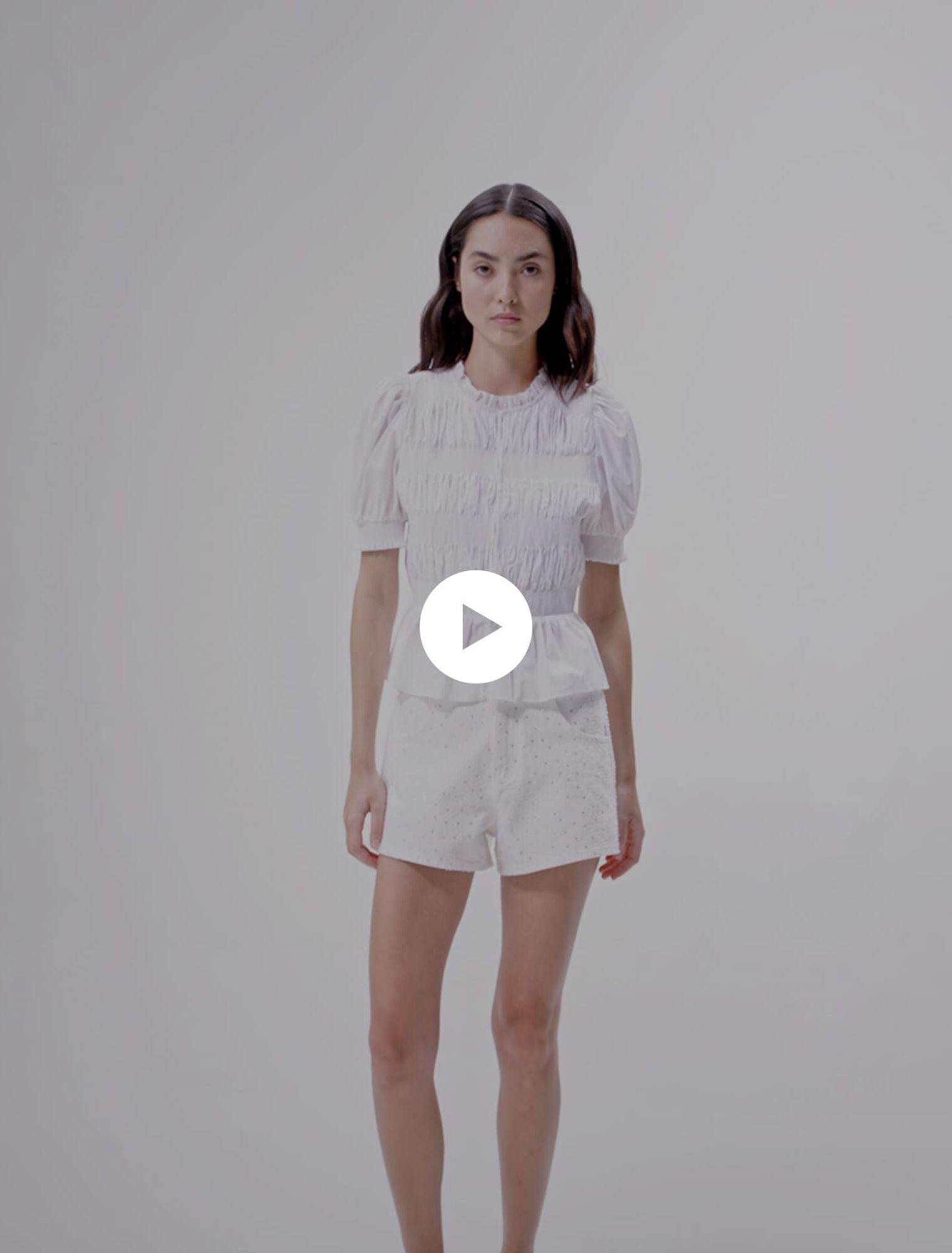 Chemise smockée