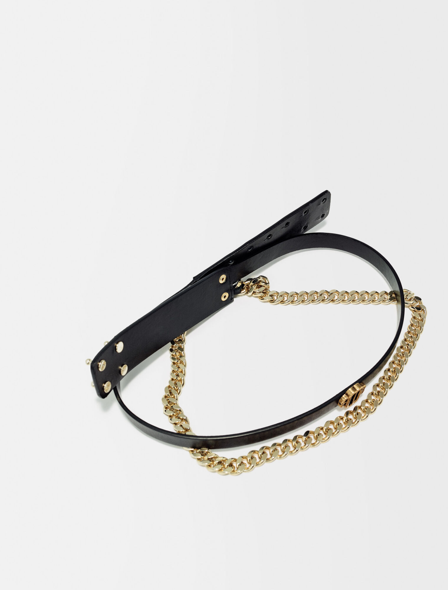 Ceinture cuir et chaîne