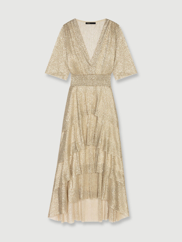 Robe scintillante à volants
