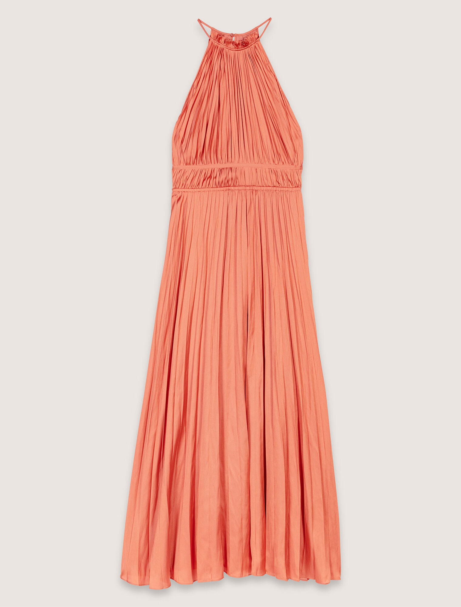 Robe longue plissée