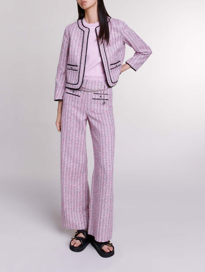 Veste courte en tweed