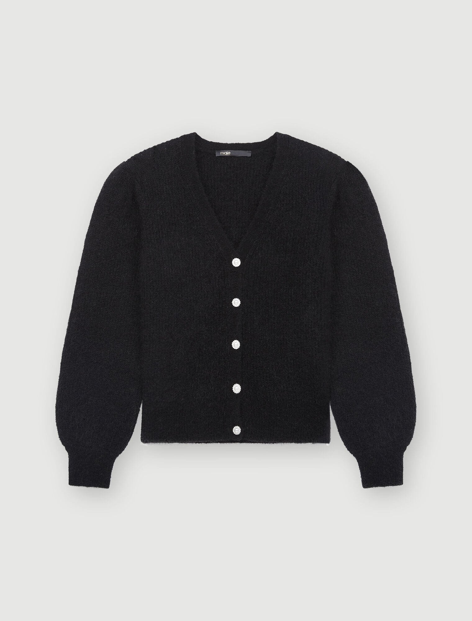Cardigan en laine et mohair