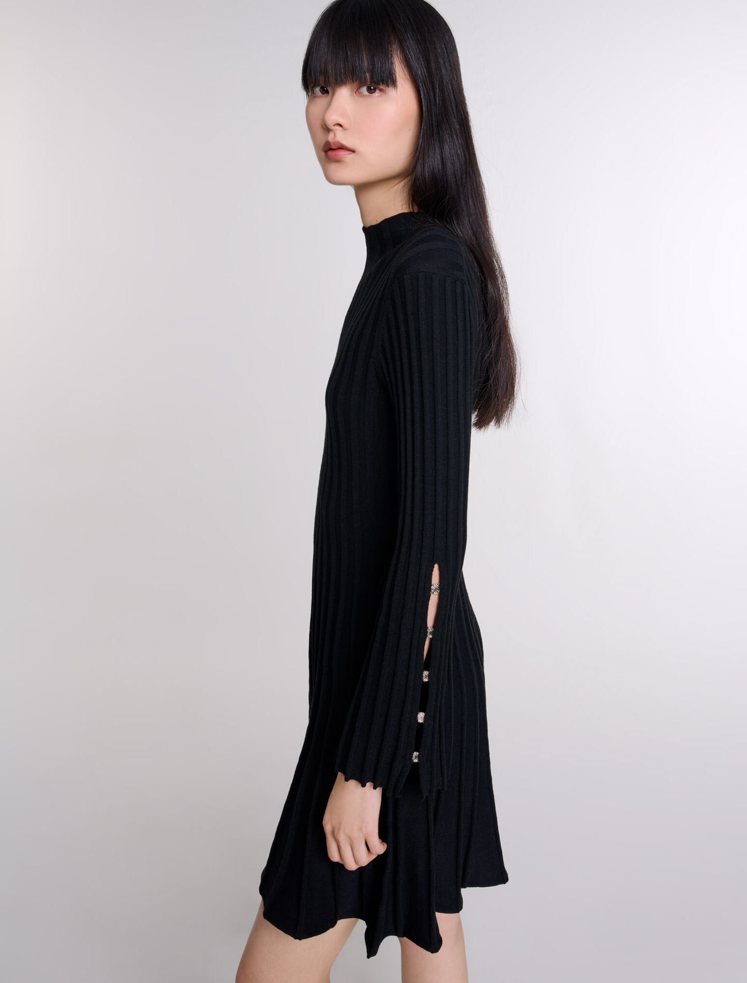 Robe courte en maille