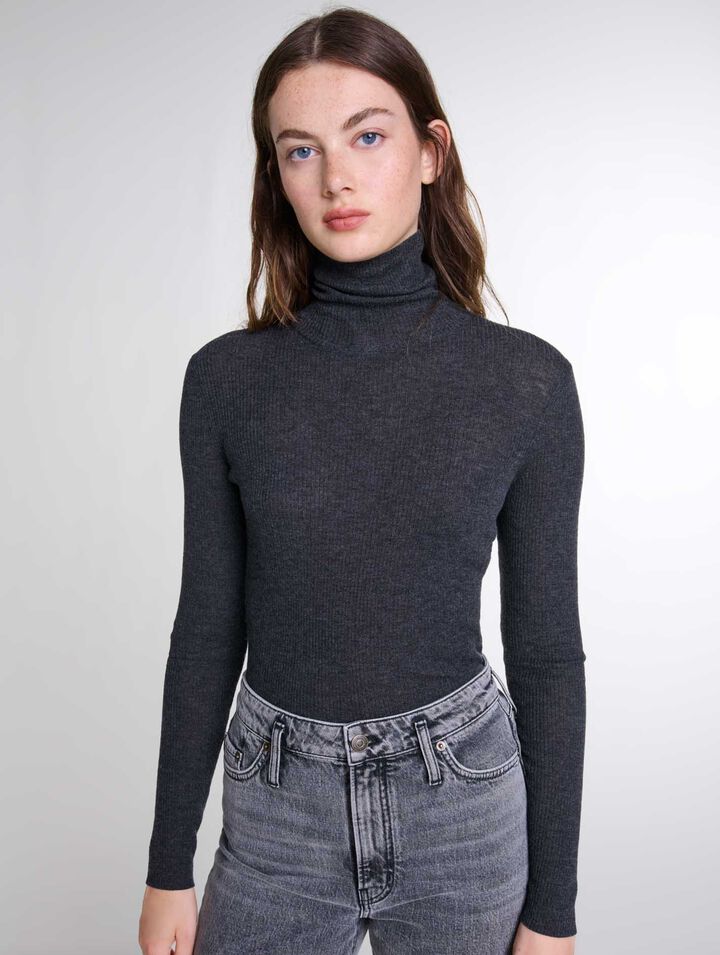 Pull en laine et soie
