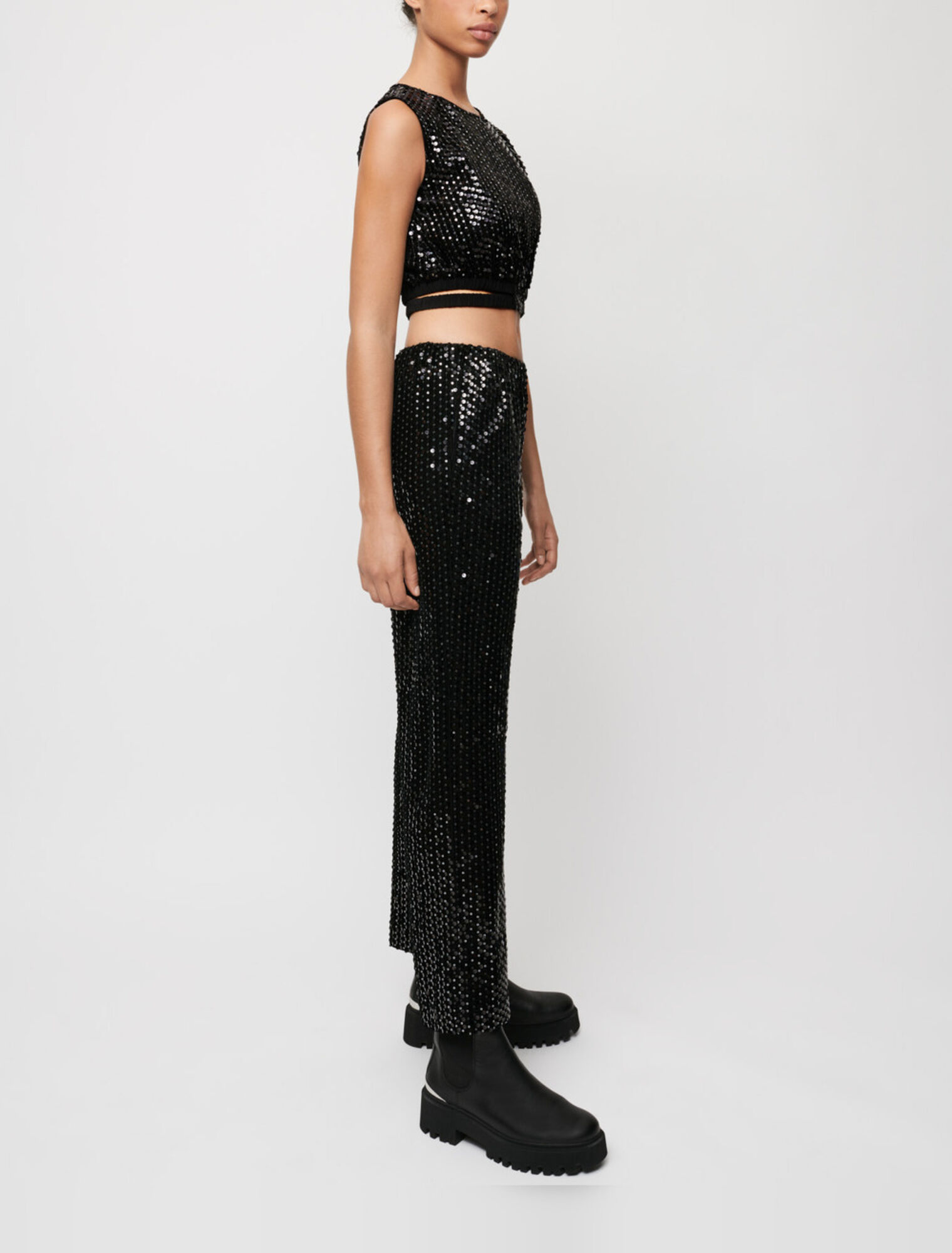 Pantalon large et droit
