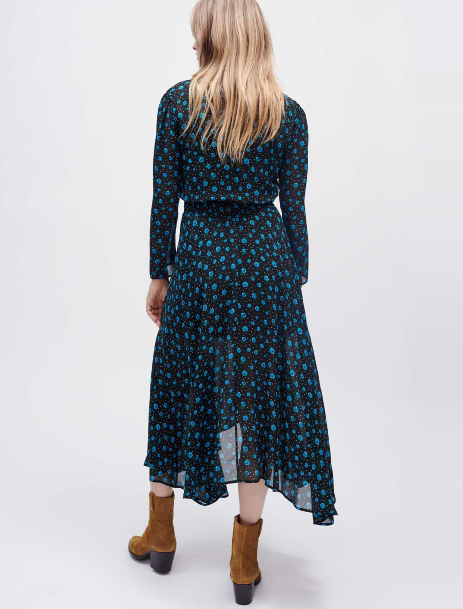 Robe en mousseline imprimée Léopard