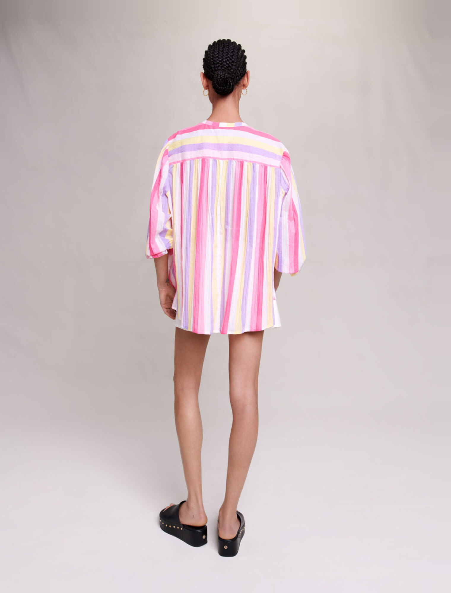 Blouse oversize rayée