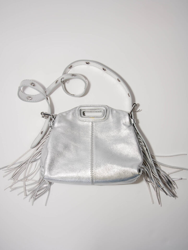Sac Miss M Mini en cuir métal
