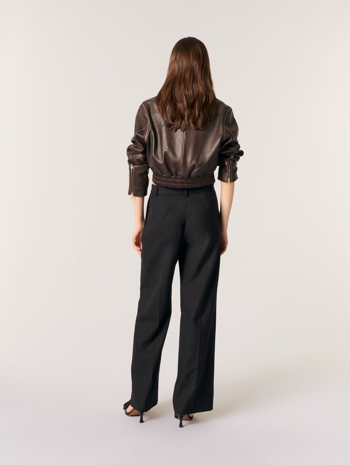 Pantalon large de costume