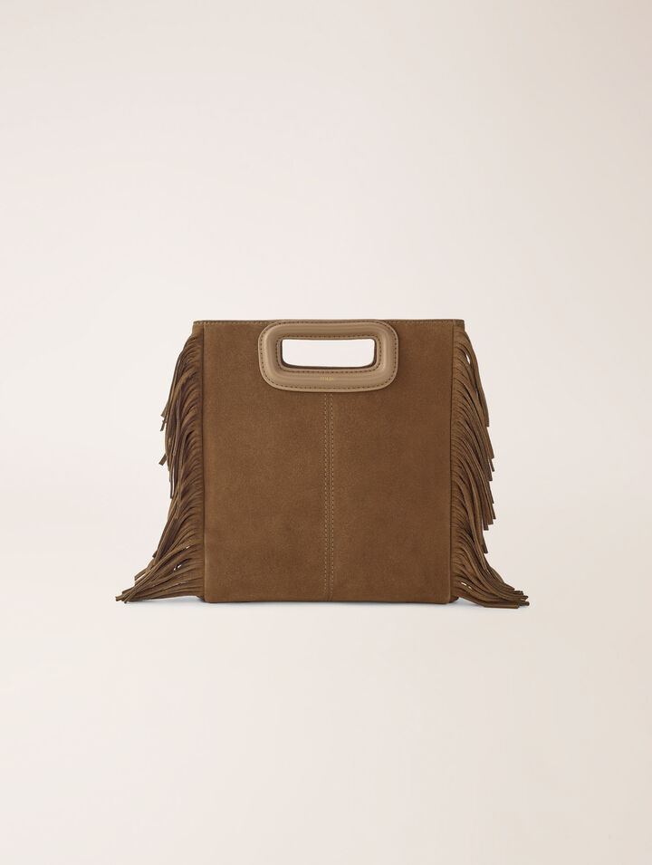 Sac M en cuir suède