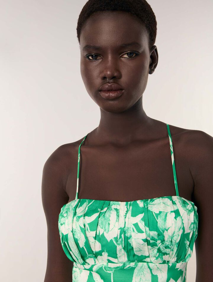 Robe longue imprimée