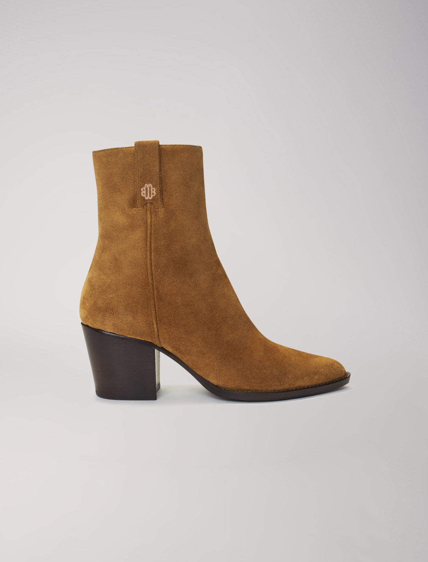 Buy Bottines Santiags En Cuir SuA de Camel Marron Maje in Kosovo discount voucher