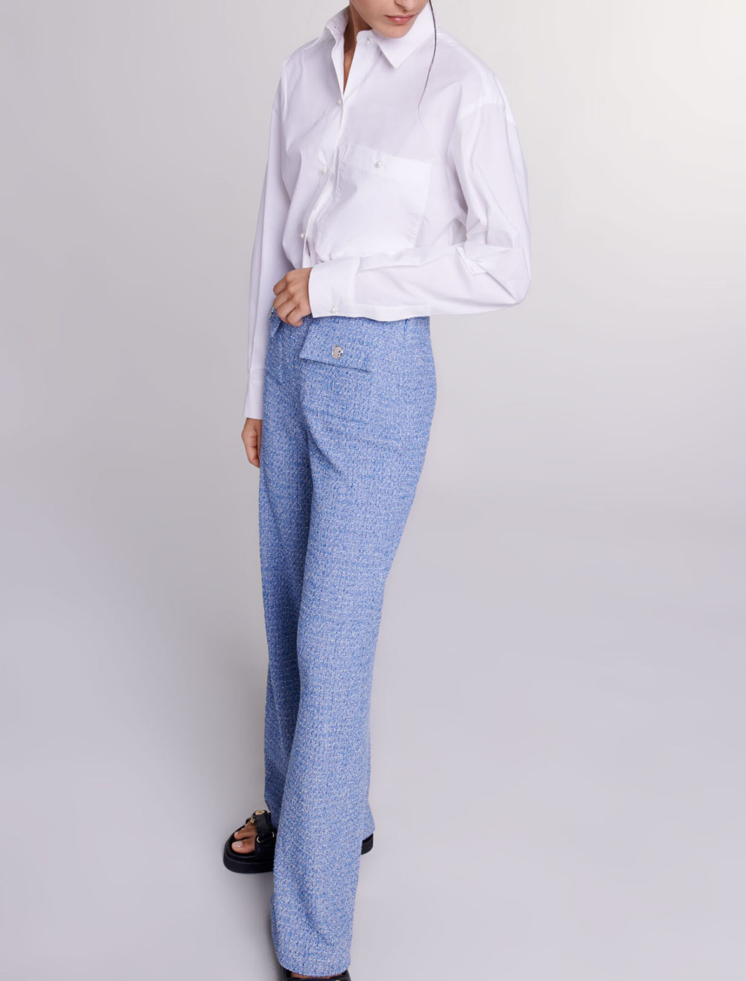 Pantalon en tweed
