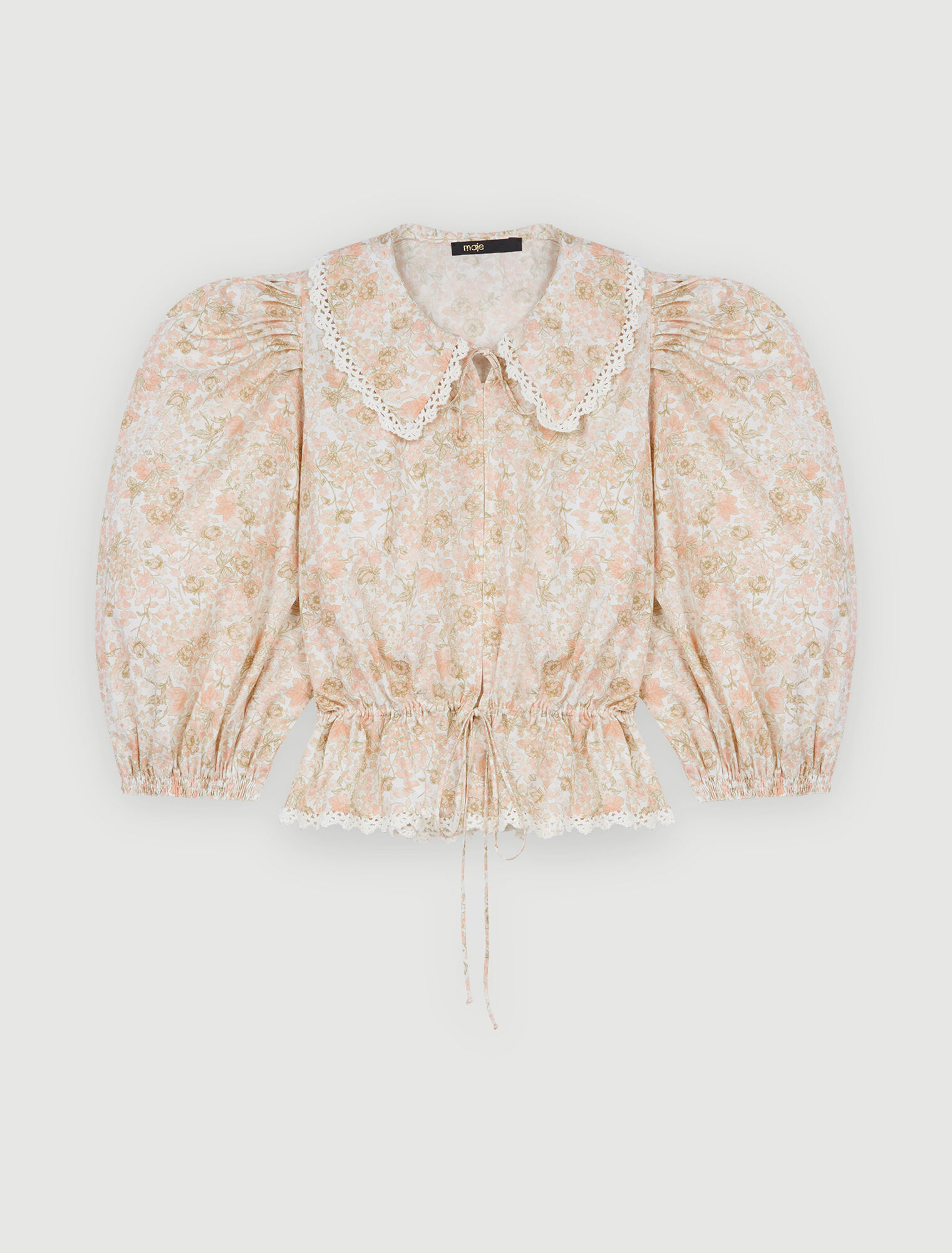 Chemise en coton imprimé petites fleurs
