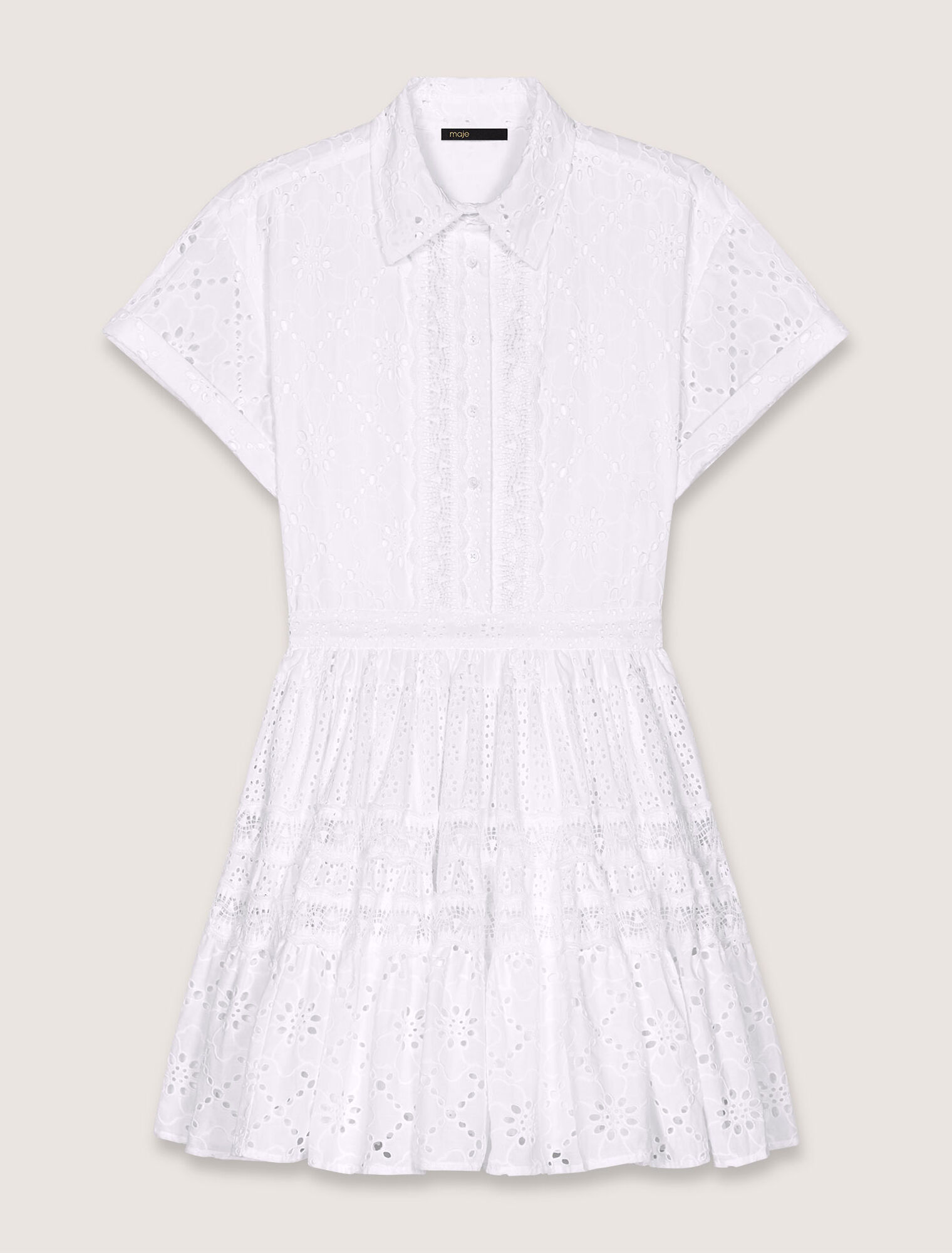 Robe babydoll en broderie