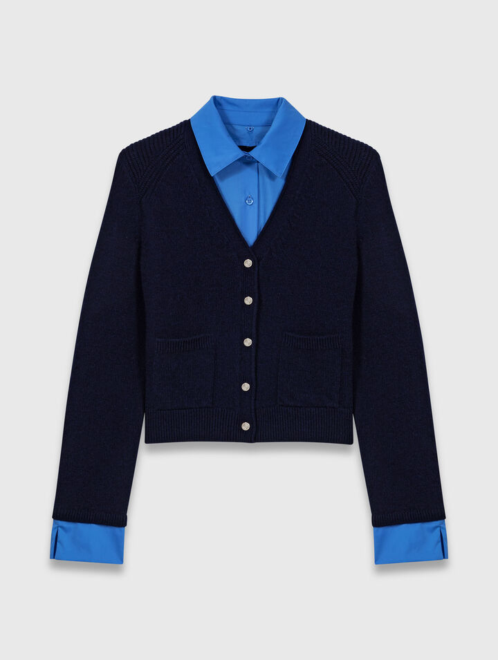 Cardigan avec détails amovibles