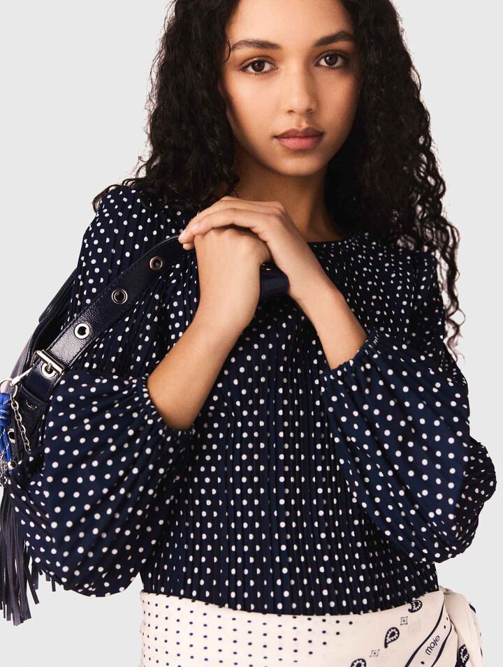 Robe pliss&eacute;e imprim&eacute;e