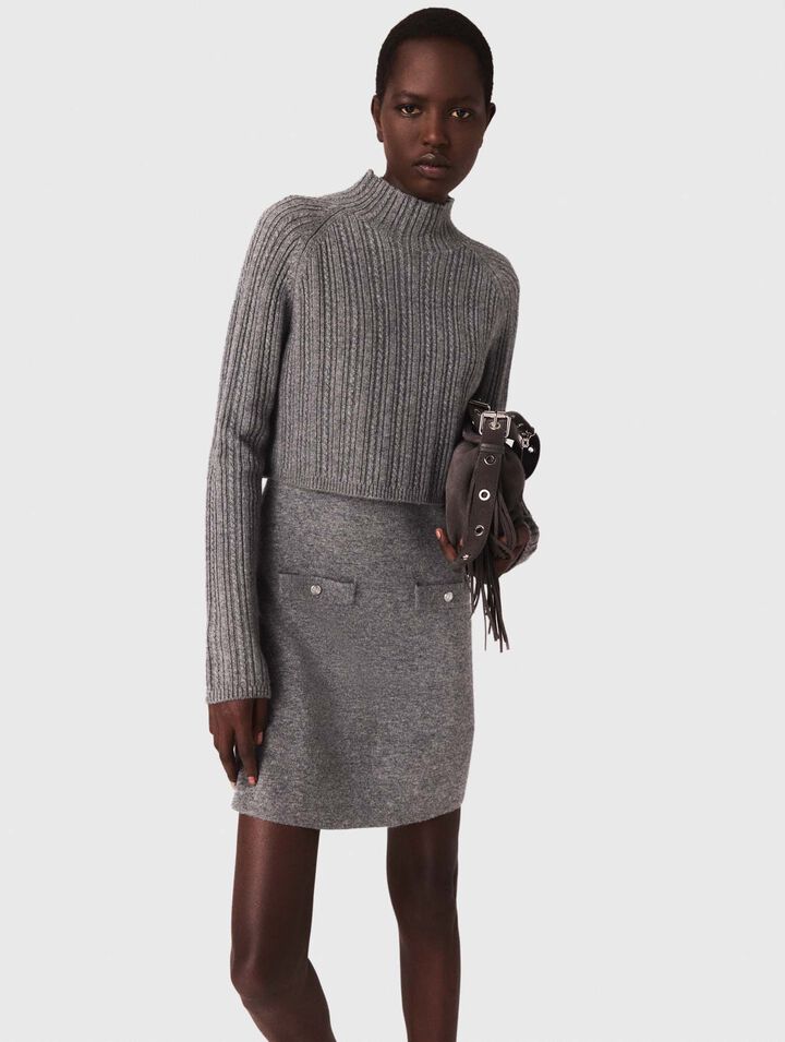 Robe en maille avec pull amovible 