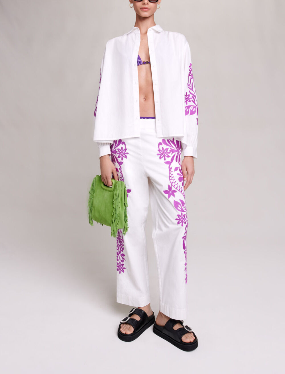 Chemise brodee Tops Maje